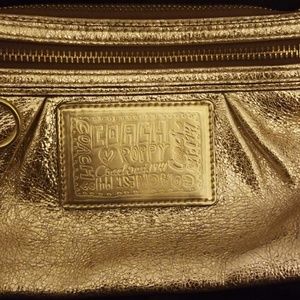 Coach Bags - COACH POPPY Gold leather large wristlet Coach Bags - COACH POPPY Gold leather large wristlet